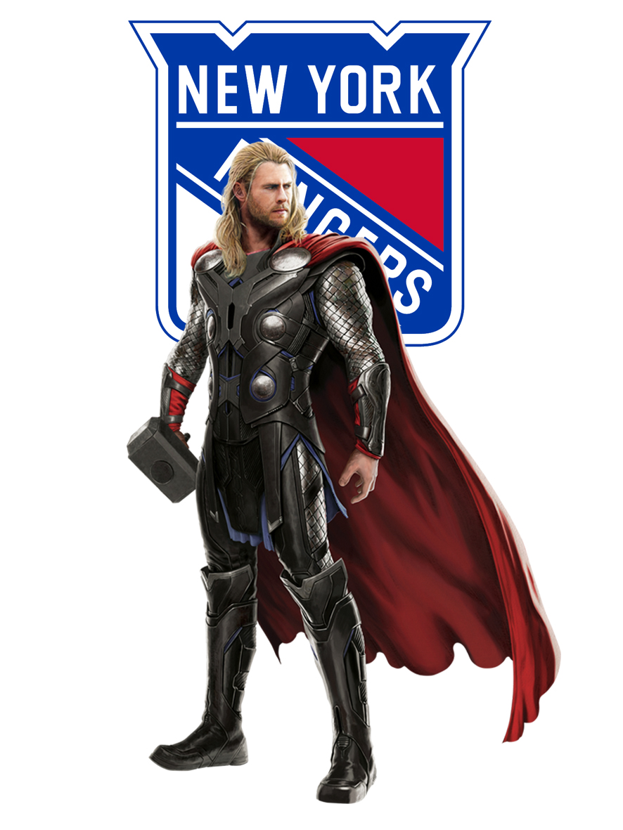 New York Rangers Thor Logo vinyl decal